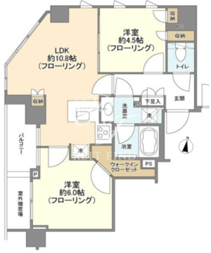 ザ・パークワンズ千代田佐久間町 802 間取り図