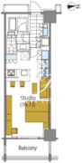 コンフォリア新宿イーストサイドタワー 627 間取り図