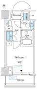 パークアクシス錦糸町スタイルズ 507 間取り図