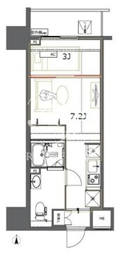 ジェノヴィア東神田グリーンヴェール 806 間取り図