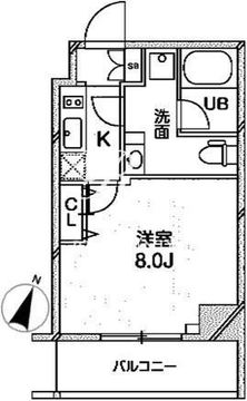 グランパセオ巣鴨 701 間取り図