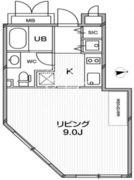 ルクレ東新宿 403 間取り図 ?>