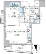 パークアクシス上野松が谷 1101 間取り図
