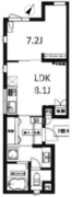 Ts Residence白金高輪 201 間取り図