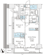 パークナードフィット南青山ガーデン 803 間取り図