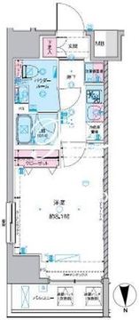 ジェノヴィア東神田グリーンヴェール 510 間取り図