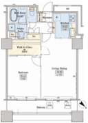 レジディアタワー上池袋 TW-1611 間取り図