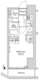ベルビュー新橋 802 間取り図