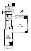 ルクレ日本橋馬喰町 803 間取り図