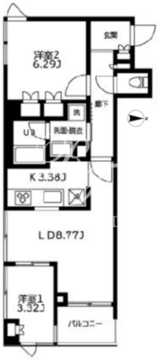 カーザビアンカ 1103 間取り図