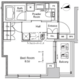 プラウドフラット門前仲町5 311 間取り図