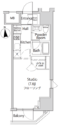カーサスプレンディッド虎ノ門新橋 803 間取り図