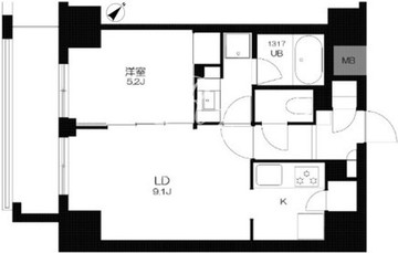 プライマル勝どき 901 間取り図