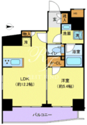 ジェノヴィア浅草蔵前スカイガーデン 202 間取り図