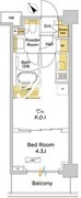 パークアクシス門前仲町テラス 513 間取り図