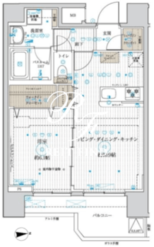 ベルグレード浅草 902 間取り図