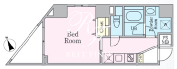 カナール芝浦 403 間取り図