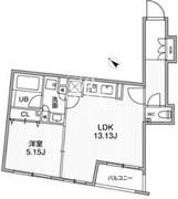 フラッフィー日本橋浜町 201 間取り図