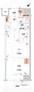 ハーモニーレジデンス東京サウス大塚 1102 間取り図
