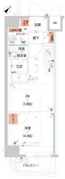 ハーモニーレジデンス東京サウス大塚 703 間取り図