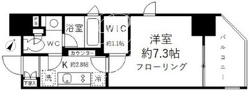 パークリュクス東麻布mono 807 間取り図