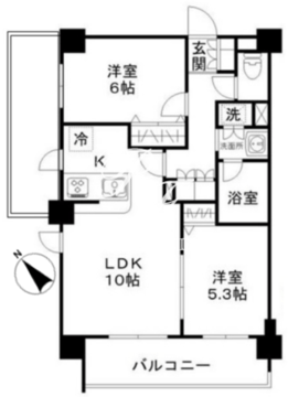 Nステージ赤羽志茂 606 間取り図