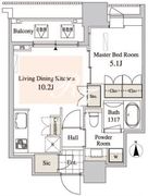 タワーコート北品川 501 間取り図