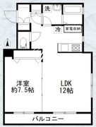 カルディア2西馬込 101 間取り図