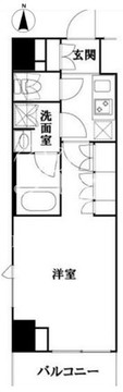 ルーブル池袋弐番館 206 間取り図