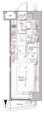 ブライズ住吉 401 間取り図