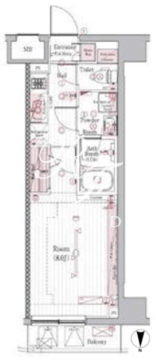 ブライズ住吉 303 間取り図