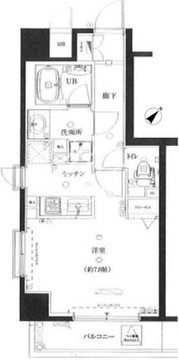 アデッソ上野ベレッツァ 805 間取り図