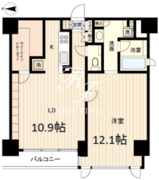 レジデンス白金パークフロント 802 間取り図