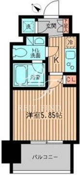 レジディア大森 1204 間取り図