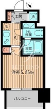 レジディア大森 805 間取り図