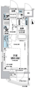 レジディア蒲田5 906 間取り図