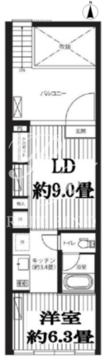 パークジオ学芸大学 201 間取り図