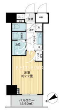 グランド・ガーラ銀座 306 間取り図