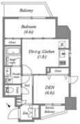 リビオメゾン入谷 604 間取り図