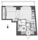 アーバンパーク麻布十番 705 間取り図