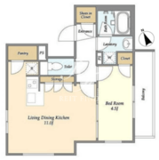 コンポジット代々木 101 間取り図 ?>