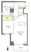 プライムメゾン西早稲田 307 間取り図