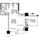 河田町ガーデン 1-1610 間取り図