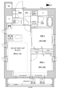 ガレリアレジデンス南千住 506 間取り図