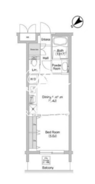 コンフォリア用賀 308 間取り図