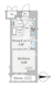 Totsu Residence Kaminarimon 303 間取り図