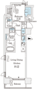 イプセ住吉 801 間取り図