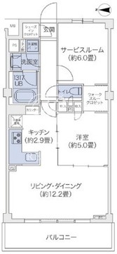 代官山ブレス鉢山 303 間取り図