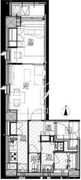 カッシア押上桜橋 701 間取り図