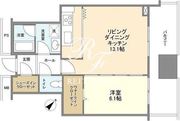 リガーレ日本橋人形町 3702 間取り図
